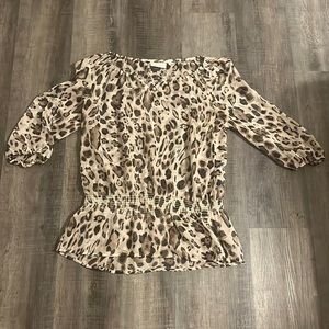 Chico Leopard print see through shirt